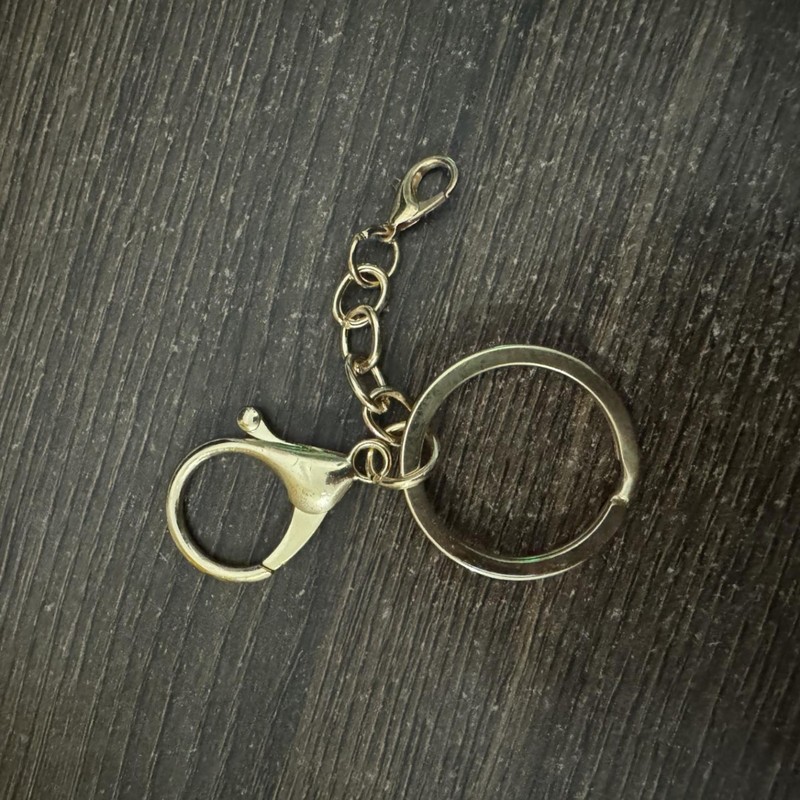 金属メッキのロブスターの鍵は腰の間の掛け物を掛けます。|undefined
