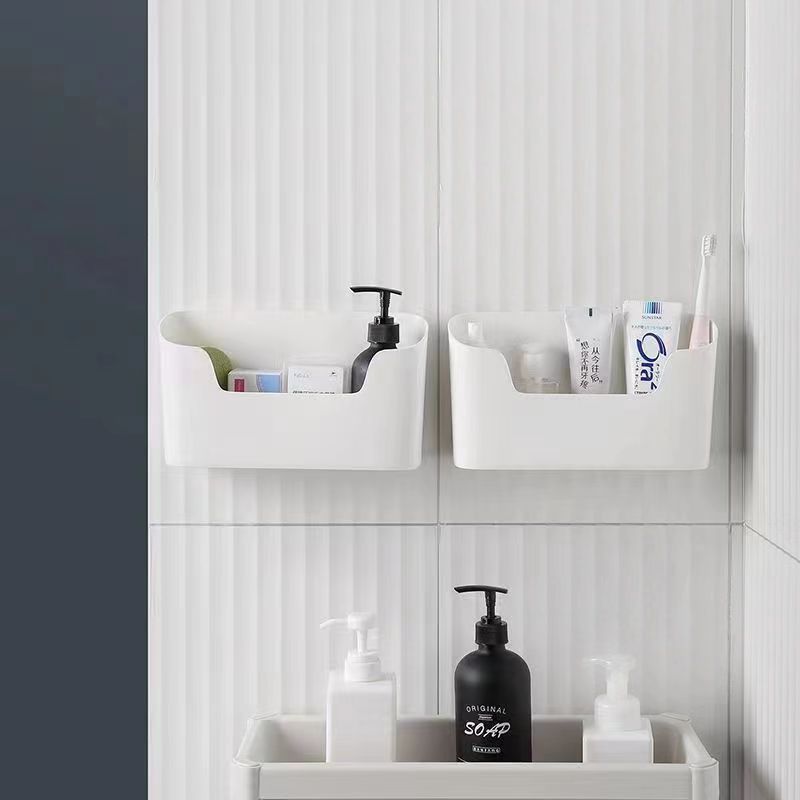 Estantes de pared multifuncionales para cocina, baño, caja de almacenamiento de artículos pequeños, cosméticos, caja de organización de puertas