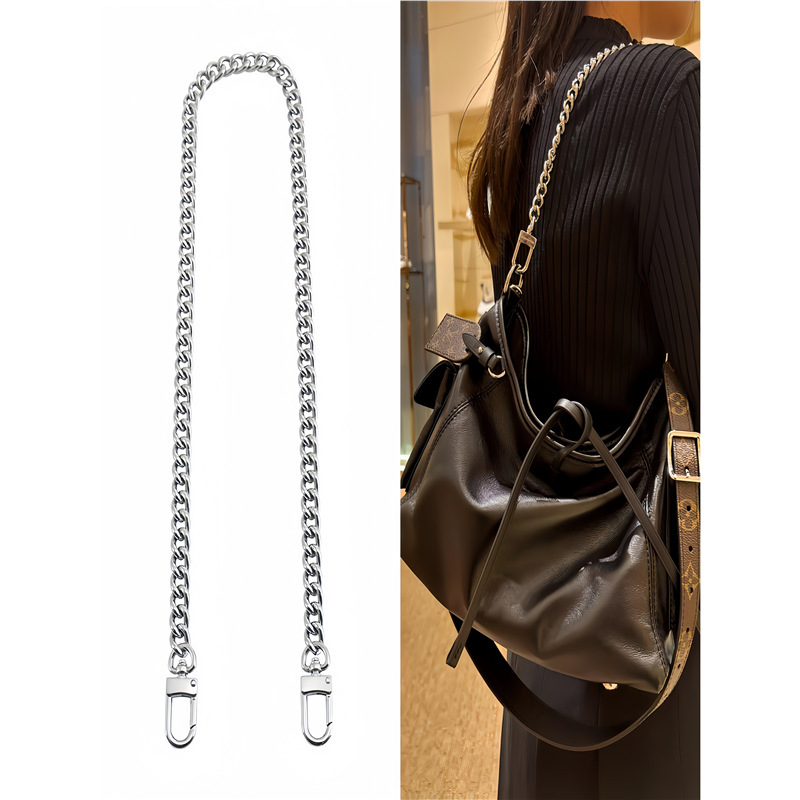 Suitable for Lv Carryall Motorcycle Bag Armpit Chain Modification Montsouris Backpack Decorative Chain Accessories