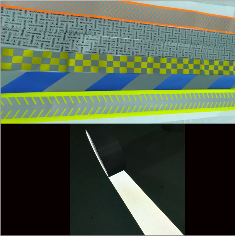 工业水洗50次100次反光条工作服银白亮银反光TC布 5CM亮银反光条