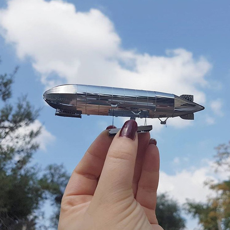 Acero estatua mágica al por mayor serie aviones grupo un rompecabezas de metal mini 3D 3D hecho a mano DIY montaje