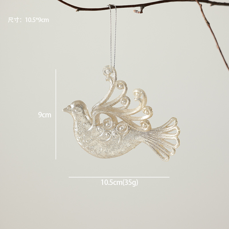 Decoraciones de árbol de Navidad ventana escenario de decoración accesorios colgante acrílico transparente flocos de nieve guirnaldas bolsas de regalo colgante