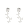 Small design earrings stainless steel, European style, simple and elegant design, wholesale