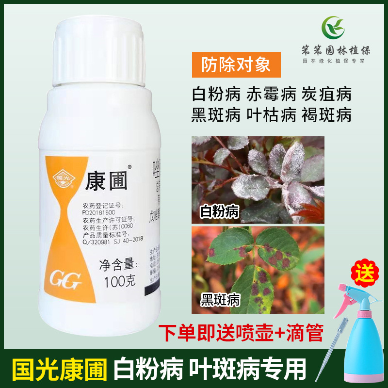 国光康圃吡唑醚菌酯+戊唑醇赤霉病月季绣球紫薇白粉病专用杀菌剂