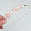 Sophisticated crystal, headband, brand hair accessory from pearl, Korean style, cat's eye, flowered, internet celebrity