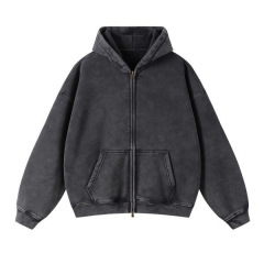 2025 紳士服丨2024 秋冬ウォッシュバティックダメージ加工メンズスウェットシャツとスウェットパンツ男性と女性のためのレトロなトレンディなブランドスーツ