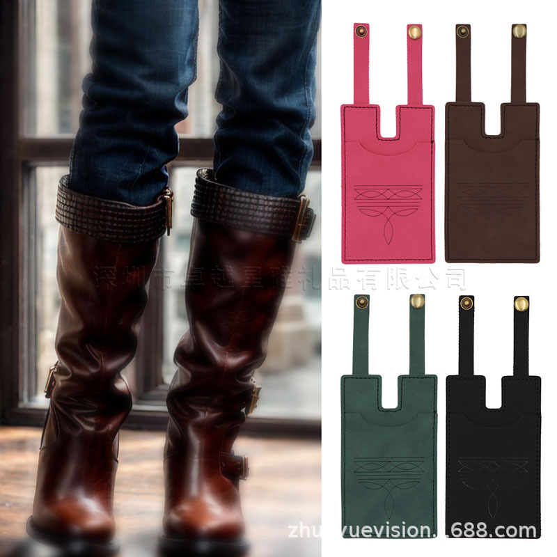 Cross-Border Hot-Selling Fashion Leather Wallet Western Boot Wallet Retro Style Boot Card Holder Cross-Border Hot-Selling Fashion Leather Wallet Western Boot Wallet Retro Style Boot Card Holder