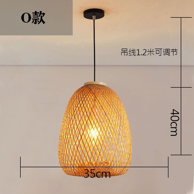 Linterna de personalidad creativa, pantalla japonesa de bambú, candelabro de arte de bambú, bambú, salón de té Zen, mesa de té, lámpara de bambú