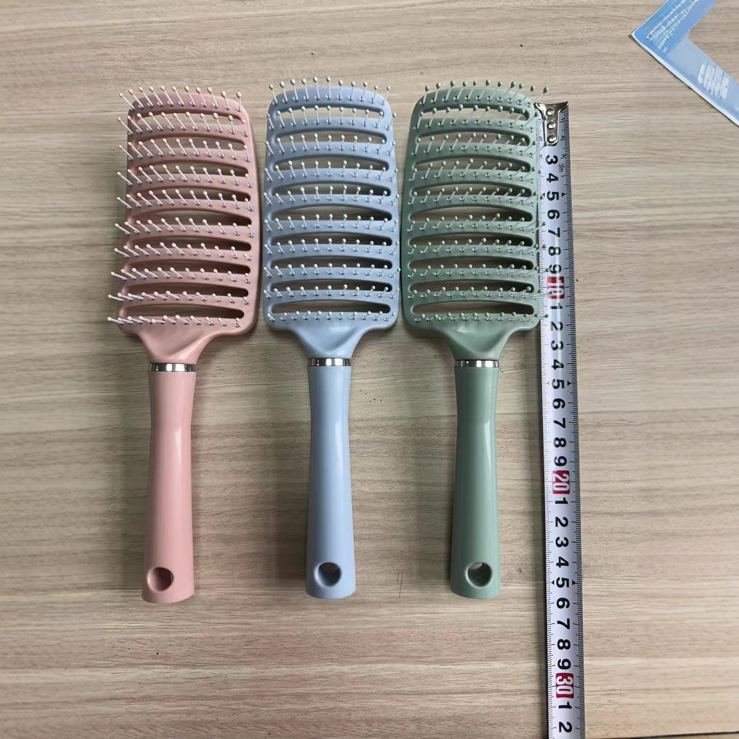 갈비뼈 빗 솜털 머리 빗 여자 특별한 스타일링 긴 머리 청소 두피 마사지 빗 에어 쿠션 빗 배치 헤어 빗