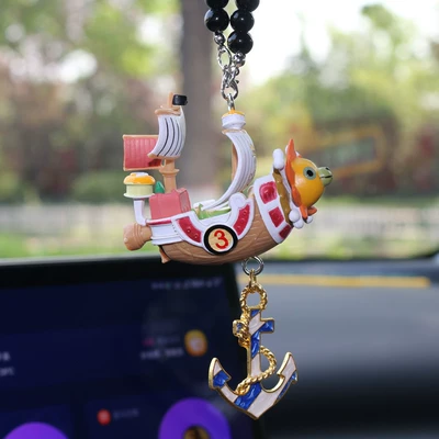 Male Female Doll, Car hanging - sunshine-black-bead-chain-anchor