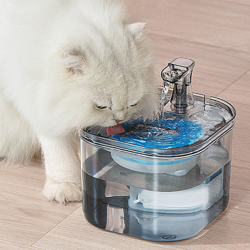 New pet water fountain automatic circulation intelligent constant temperature cat water dispenser live water filter cat and dog drinking utensil