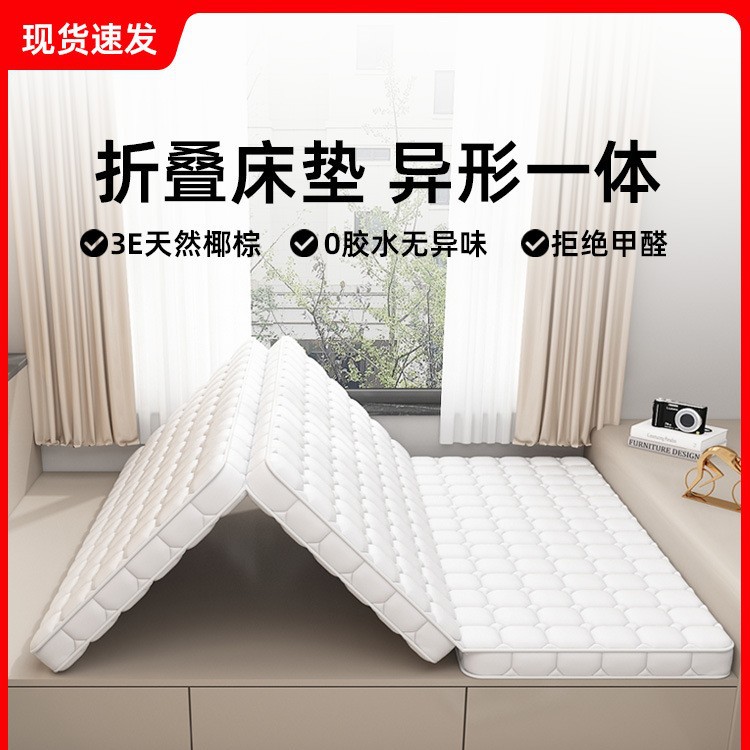 Special Foldable Mattress for Tatami Natural Latex Coconut Hard Mat Three-fold Children's Home Dormitory Mat