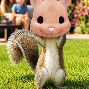 Кормушка для белок «Голова белки» 3D-печать для сада