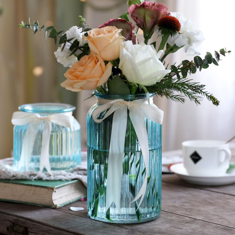 Mini small vase ornaments living room flower arrangement light…