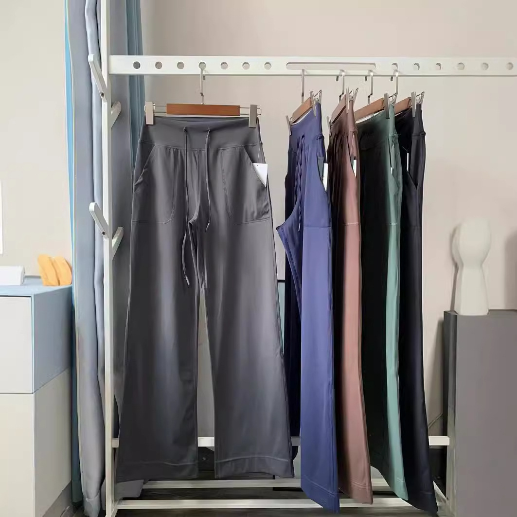 Recommended Lightweight Soft Sports Casual Pants Drawstring Elastic Slimming Fitness Yoga Pants Casual Wide-Leg Pants for Women