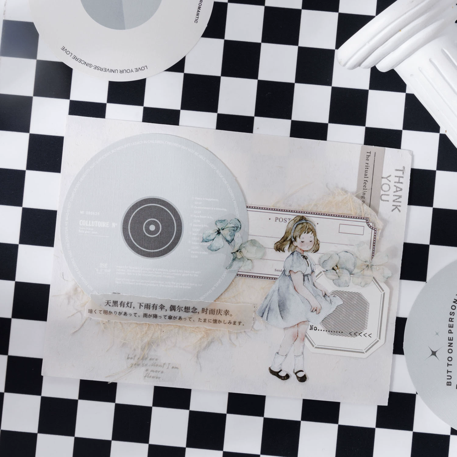 番茄酱少女 Note set black and white silent series handbook ins style high-end gray hollow creative special