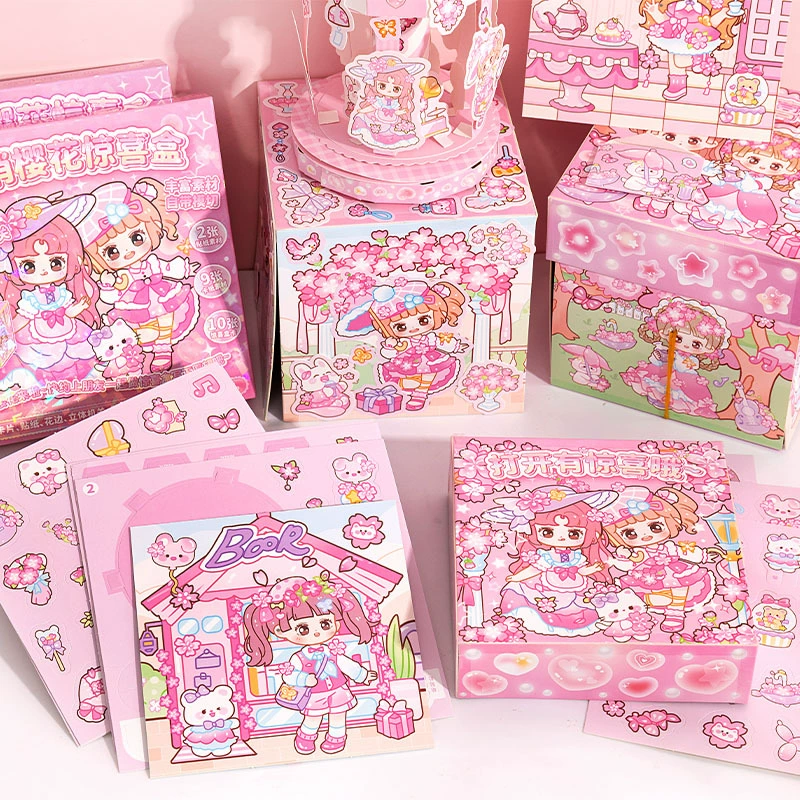 Ajiпо серия Sakura Surprise Box для детей DIY без карусель