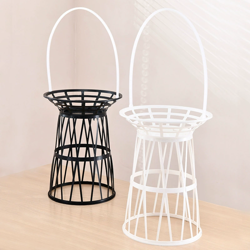 Фабрика прямое открытие пластиковая корзина для цветов белая вещь пластиковая корзина для цветов подставка с высокой ножкой пластиковая подставка для цветов синяя подставка для цветов