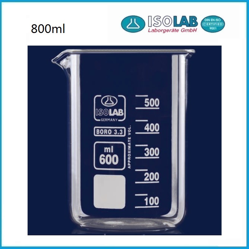 800ml玻璃低型烧杯 025.01.800 ISOLAB品牌