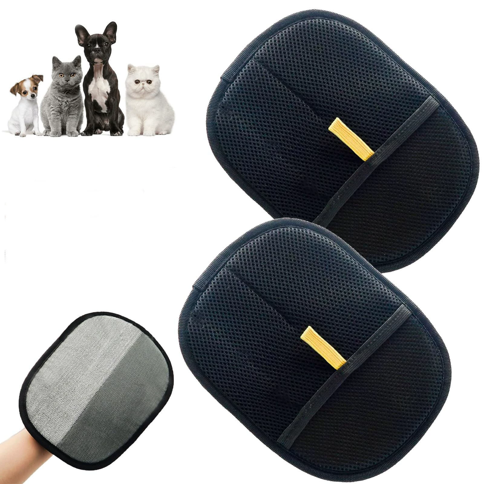 Домашние электростатические перчатки для удаления волос для домашних животных