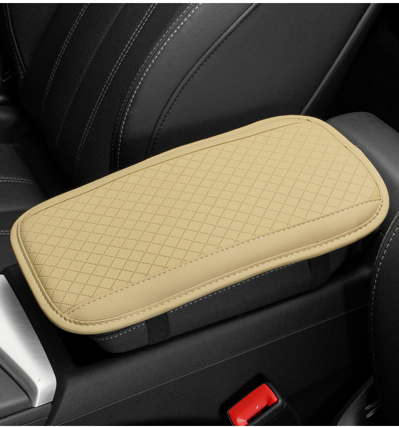Cross-border car embossed armrest box cushion memory foam booster cushion universal car central armrest box pillow protective cover