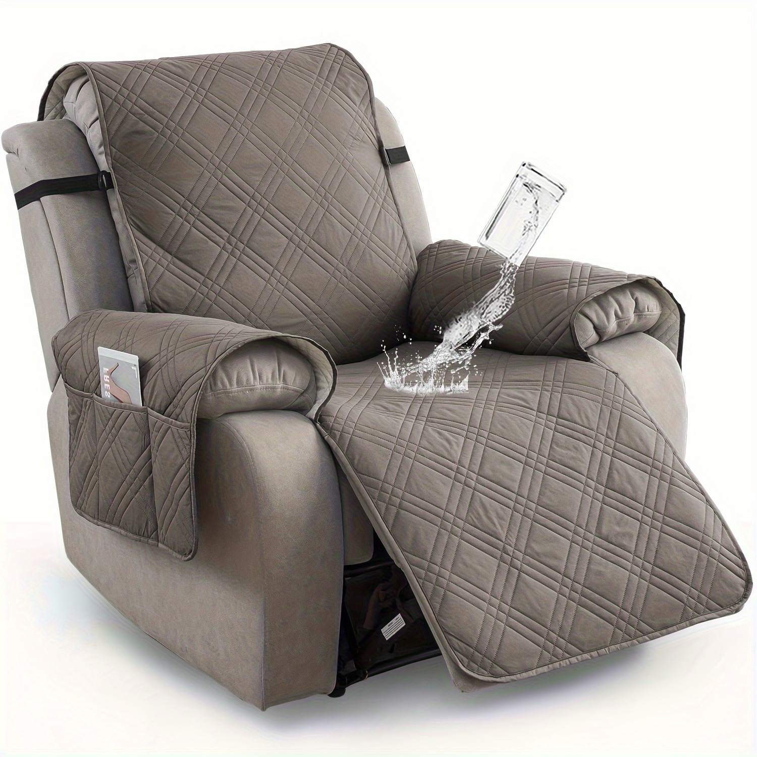 1pc Reclinable impermeable cubierta de silla no deslizante reclinable transfronterizo