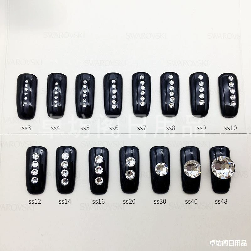 Import white transparent glass nail polish for manicure, diamond, accessory