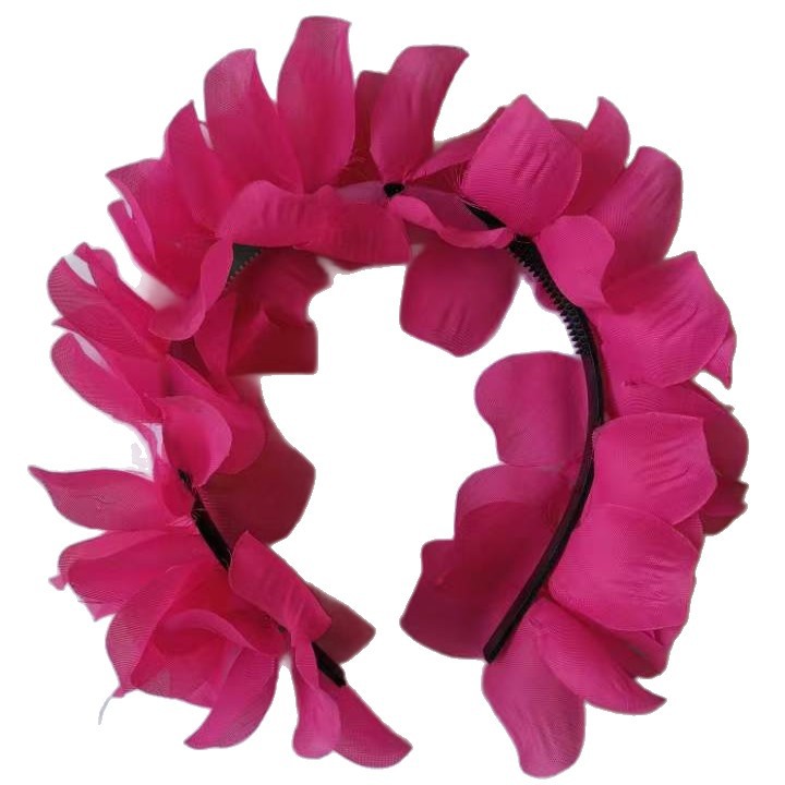 Nuevos productos transfronterizos hot sale hawaianos coloridas cascadas de cabello colorido para usar el cabello para bailar decoración fábrica al por mayor