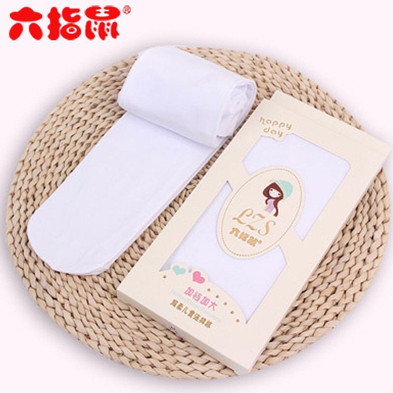 Factory sale wholesale six-finger mouse white tights 3-16 years old dance socks velvet tights white leggings