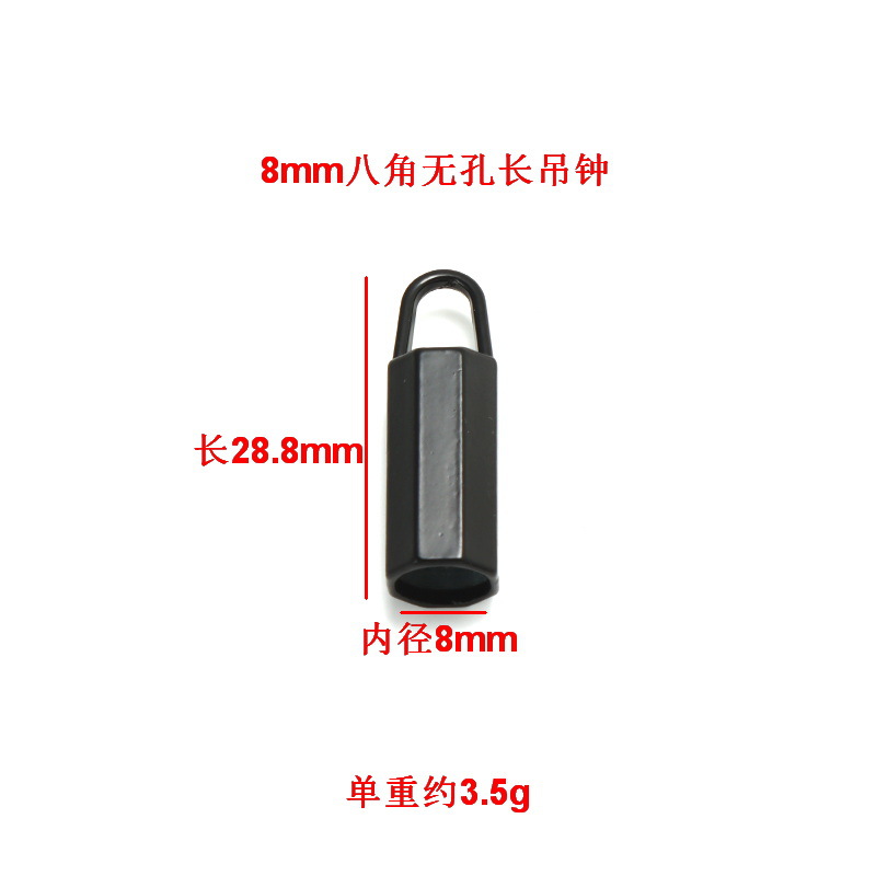 Spot aleación de zinc natación negro reloj colgante accesorios de cuerda de cubo cuerda de correa de tejido cola hebilla de reloj colgante octogonal