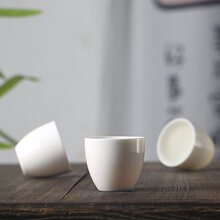 羊脂玉德化白瓷茶杯功夫普洱红茶岩茶不烫手茶杯品茗杯单杯子茶盏