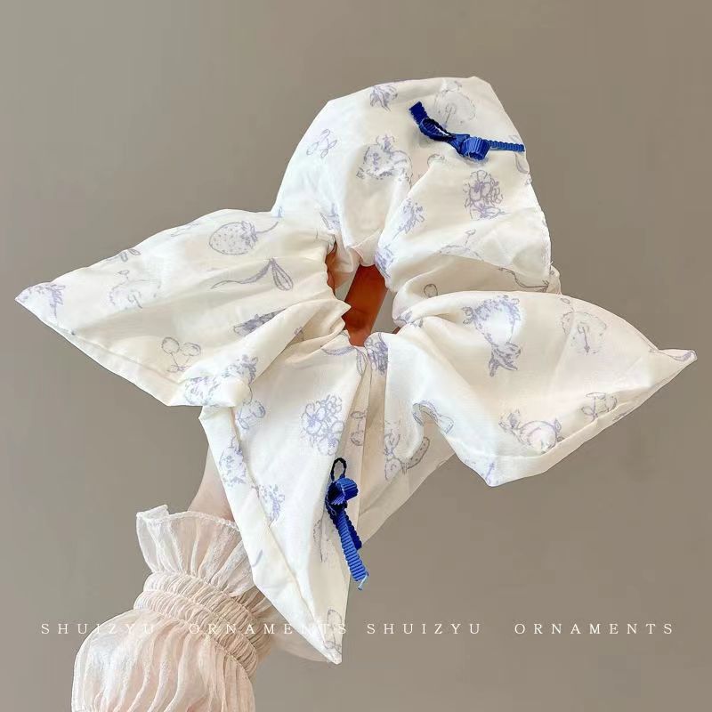 66＃海盐印花小兔【方巾】