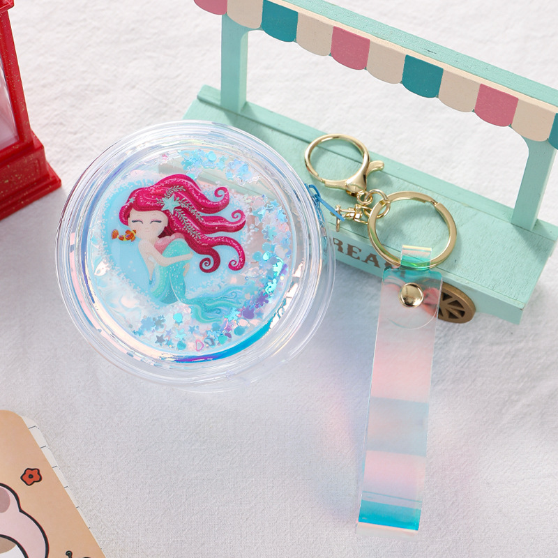 Bolsos de mujer accesorios colgantes pvc láser transparente señoras lindo mini monedero monedero monedero estuche para llaves estuche para llaves