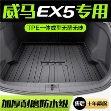 适用于威马EX5后备箱垫专用TPE汽车用品配件内饰改装防水尾箱垫子