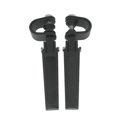 Suitable for Harley, Suzuki, Honda motorcycles, foldable engine crash bars, foot protection pegs, and footrests (Motosiklet ləvazimatları və aksesuarları) - black