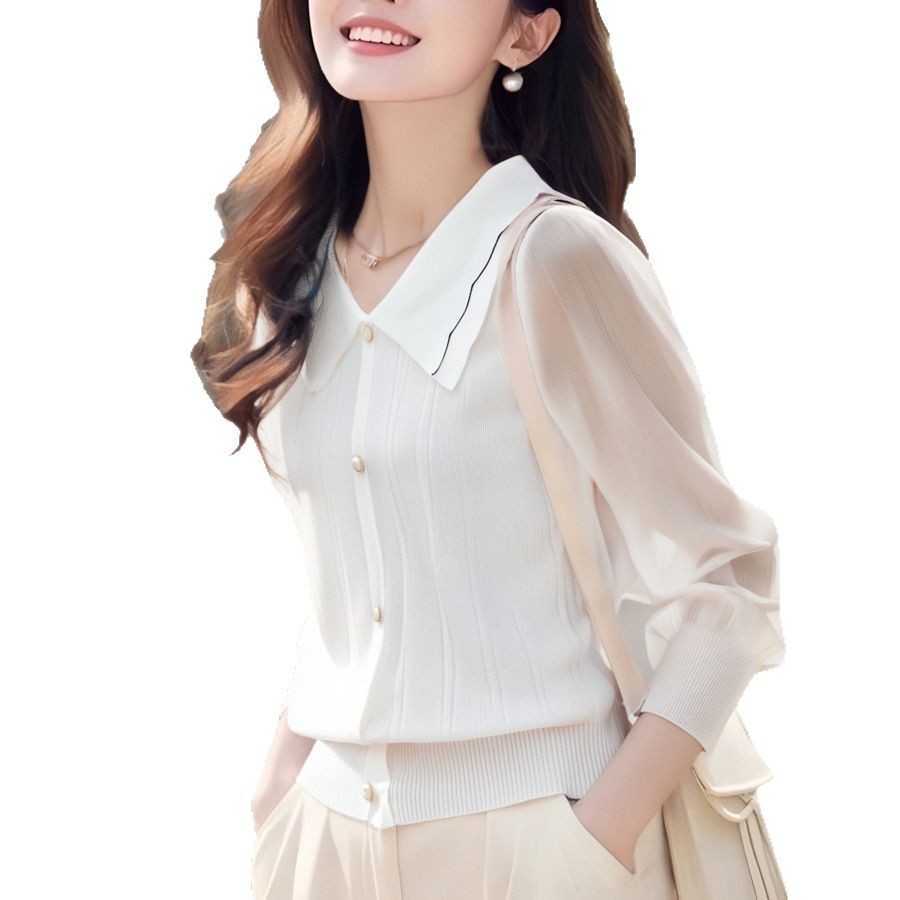 Spring knitted elegant base sweater for leisure
