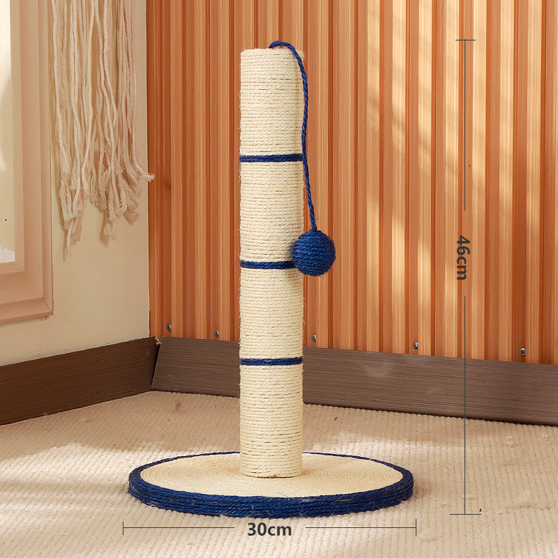 Tablero de agarre para gatos personalizable transfronterizo Columna de agarre para gatos de sisal natural