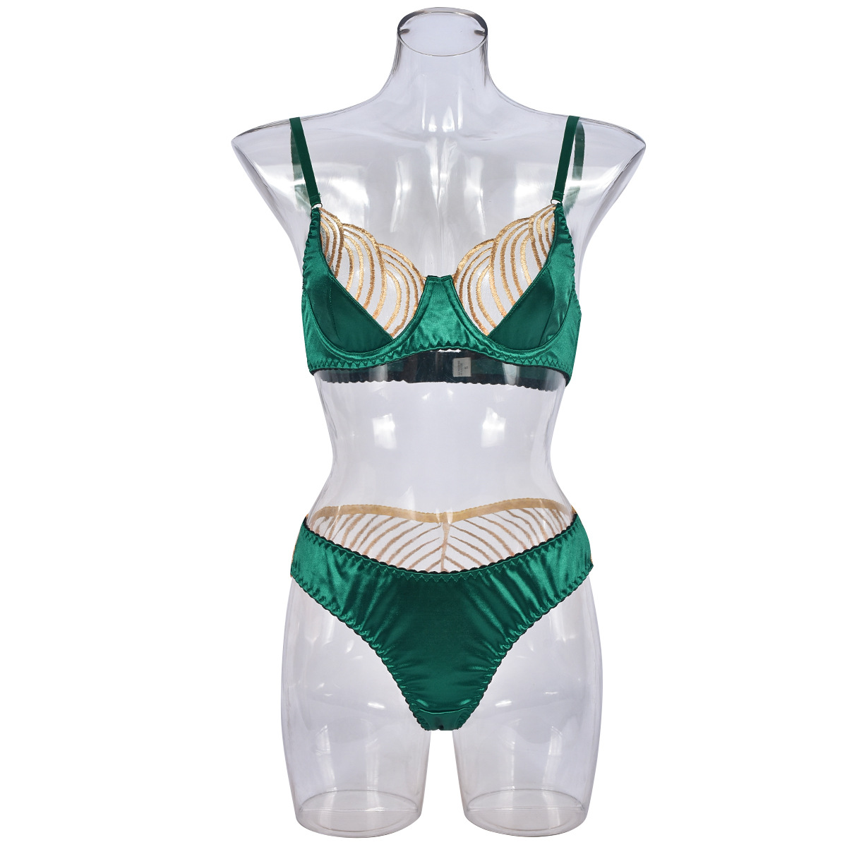 Women's Lady Sexy Solid Color Sexy Lingerie Sets Home Honeymoon Mid Waist Sexy Lingerie display picture 5