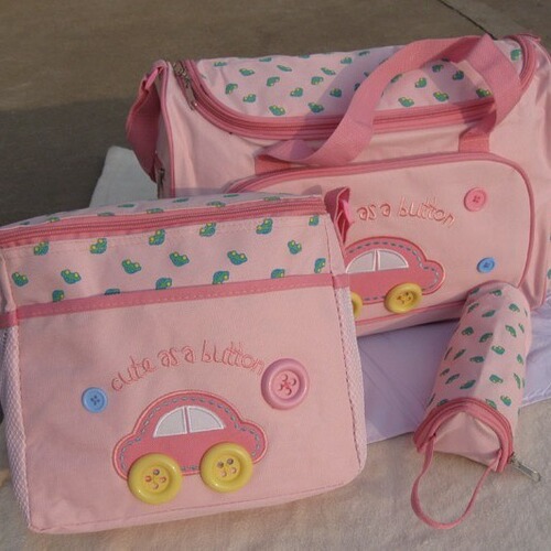 Wholesale Cross-border Fashion Mommy Bags in Oxford Cloth, 4-Piece Set with Car Cartoon Set of Bags