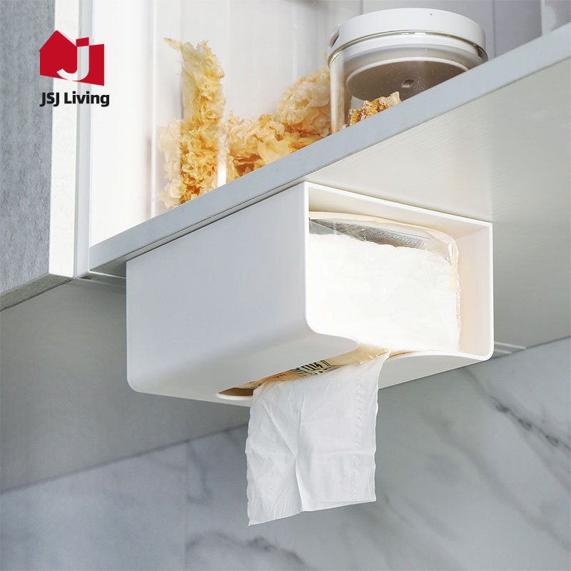 Caja de tejido colgante de pared sala de estar casera creativa cocina caja de pañuelos servilleta de baño caja de pañuelos higiénico montado en la pared