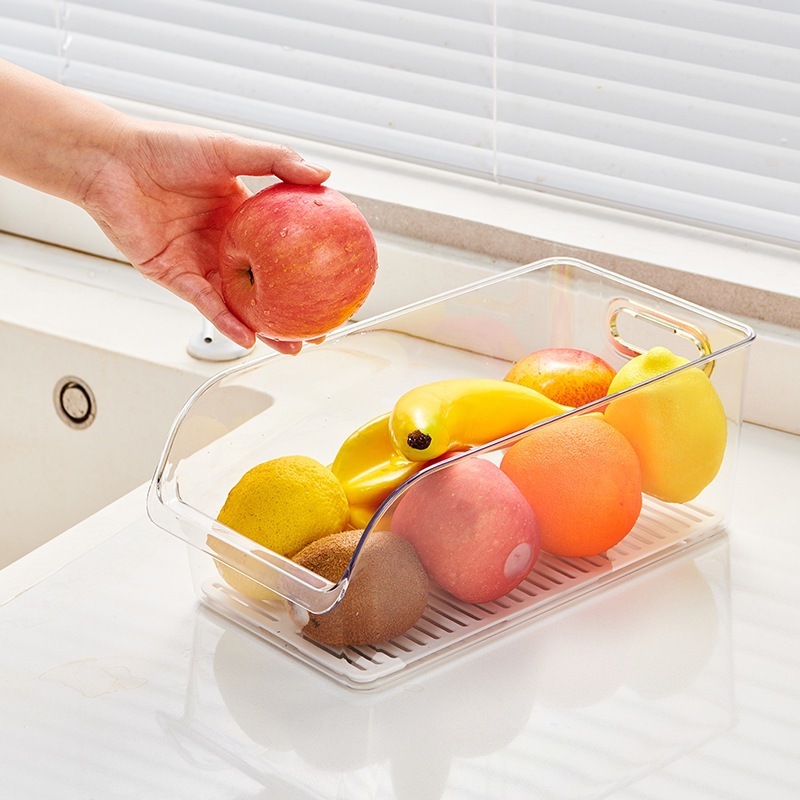 水切り果物棚化粧品家庭用分類整理野菜テーブル収納冷蔵庫|undefined