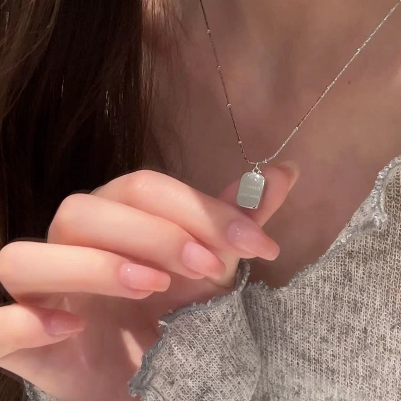 Necklace with letters