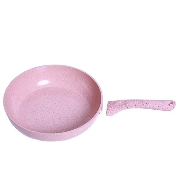 Yipinhong Rosa maifan Piedra sartén antiadherente wok sopa olla de leche olla de cocina regalo traje de comercio exterior