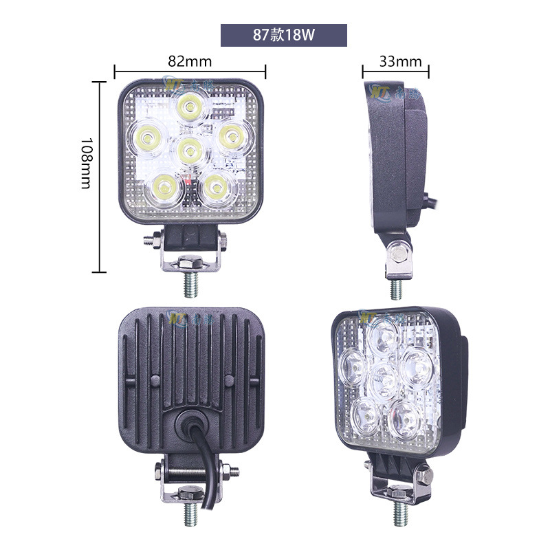 Lámpara led super brillante camión de inundación de inundación luz de excavadora luz super brillante lâmpada de tenedor luz de luz delantera del automóvil