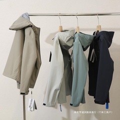 冒頭王爆! 春の男性の屋外全圧ゴム防風防水ジャケット