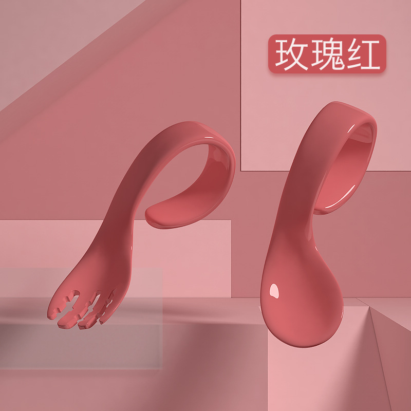 로즈 레드-오른쪽 포크 오른쪽 스푼