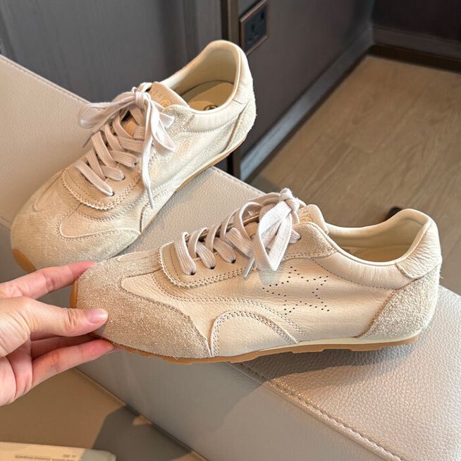 Cowhide Version~Retro Star German Training Shoes for Women 2026 Spring and Summer New Lightweight Casual Sports Shoes Sneakers Forrest Gump Shoes