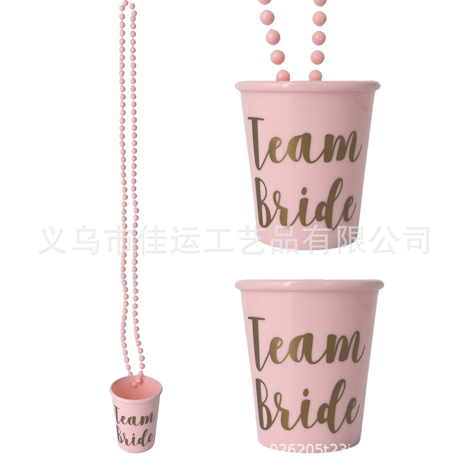 Bride to be collar de copa Getting married fiesta de boda copa de vino de plástico collar de copa