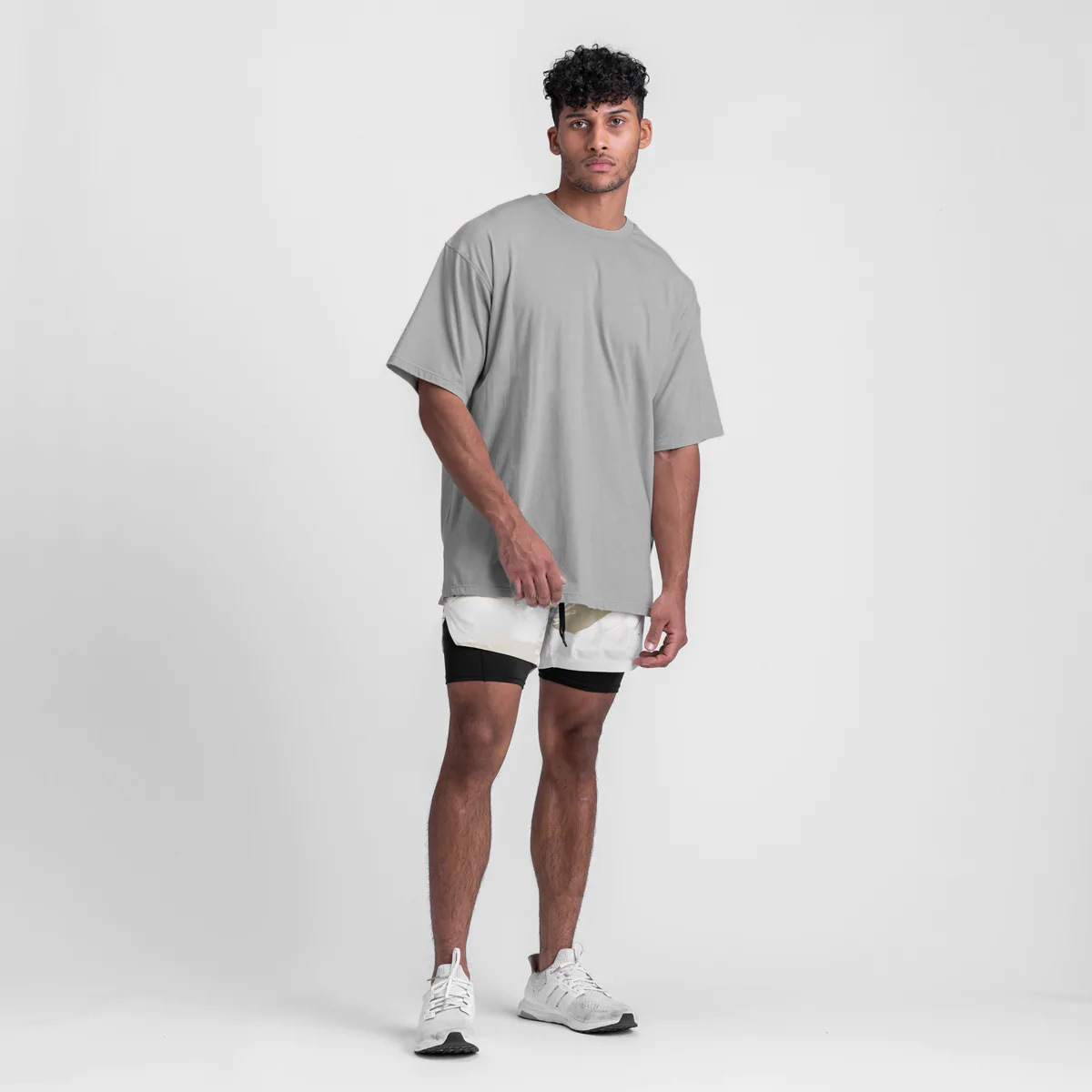 210g Weight Cotton, Cotton Blend Fabric Type T-shirt Tops Type Round Neck Neckline Solid Color Pattern Men's Gender Sports Style Men's Solid Color T-shirt Men's Clothing 21