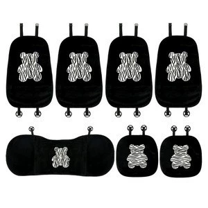 Plush zebra, set, 7 pieces